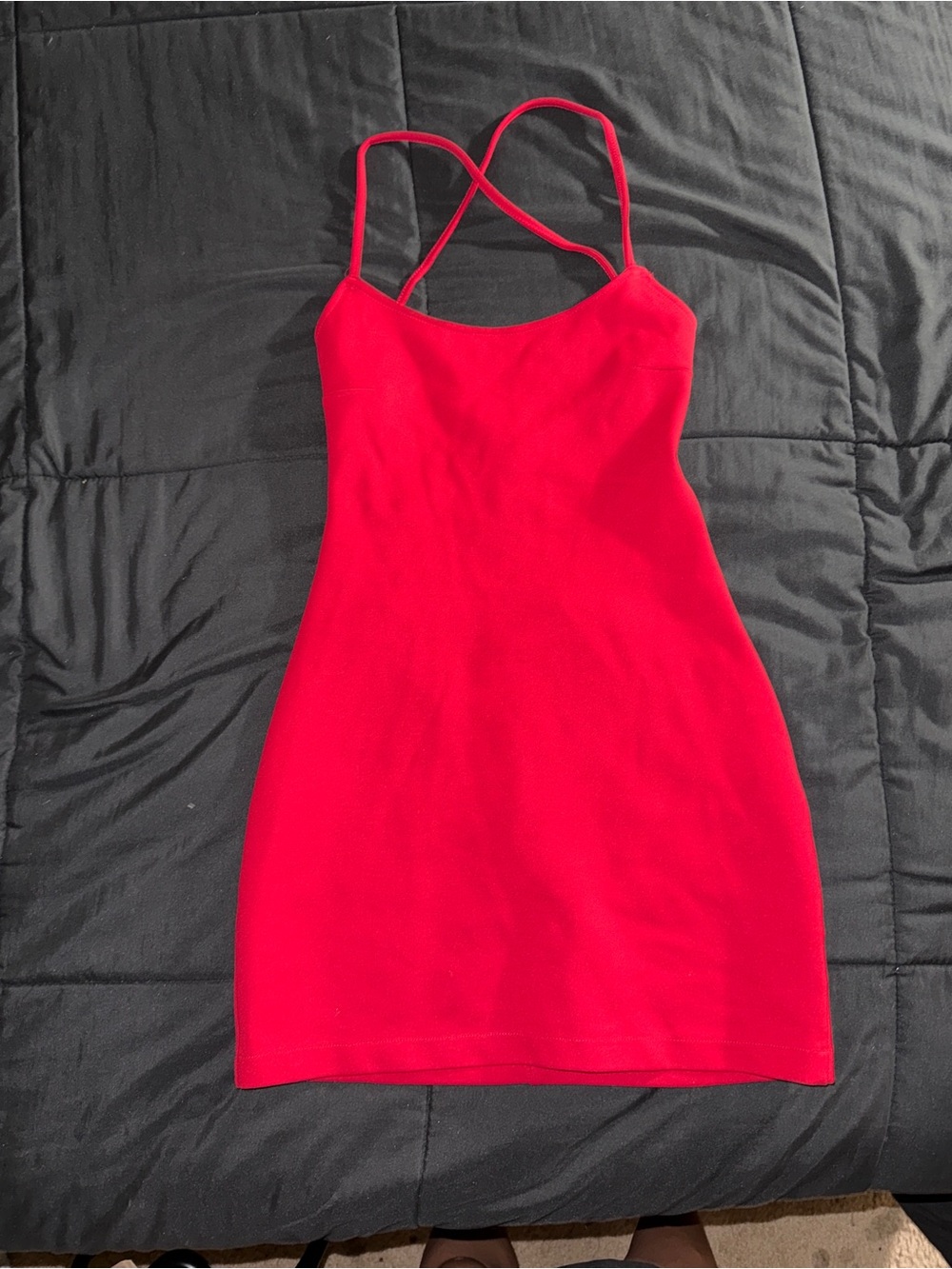 by the way. Red Mini Bodycon Dress